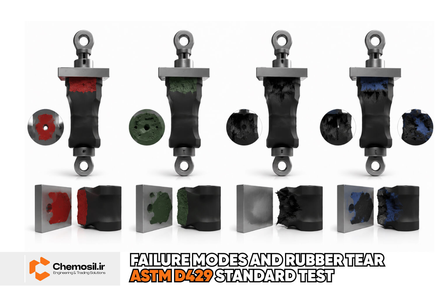 انواع شکست در آزمون چسبندگی ASTM D429